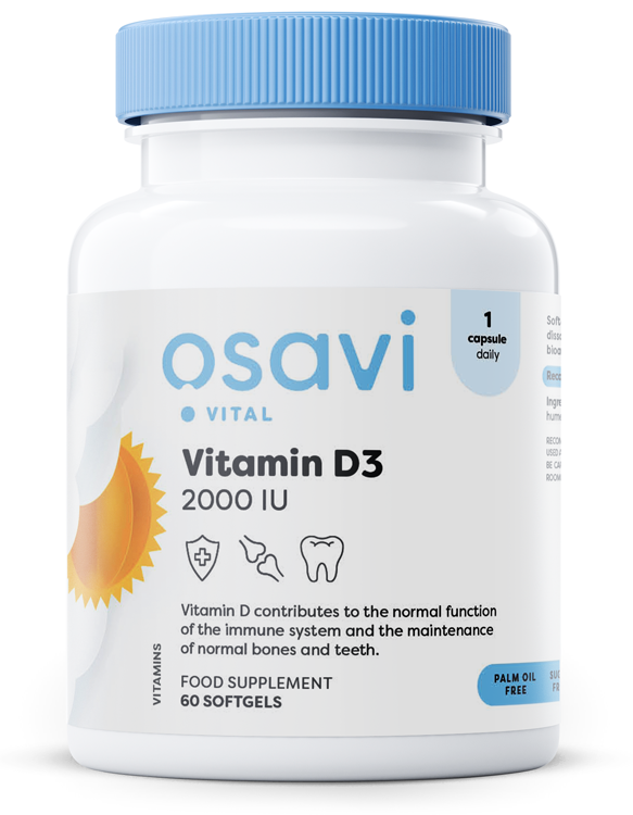 Osavi Vitamin D3 2000IU 60 softgels