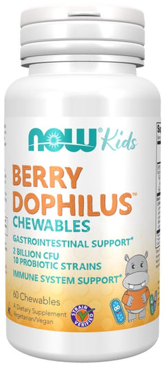 NOW Foods BerryDophilus Kids Chewables 60 chewables