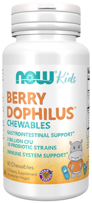 NOW Foods BerryDophilus Kids Chewables 60 chewables