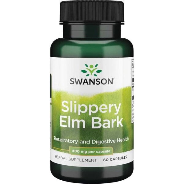 Swanson Slippery Elm Bark 400mg 60 caps