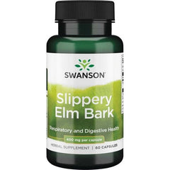 Swanson Slippery Elm Bark 400mg 60 caps
