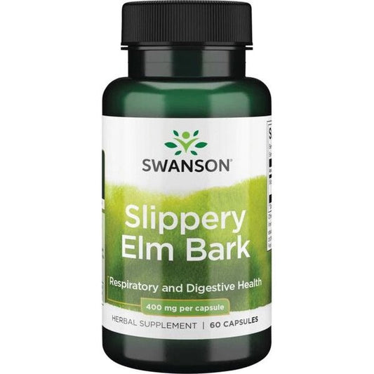 Swanson Slippery Elm Bark 400mg 60 caps