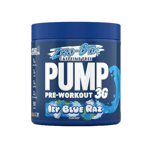 Applied Nutrition Pump 3G Pre-Workout (Zero Stimulant) Icy Blue Raz (EAN: 5056555204993) 375g