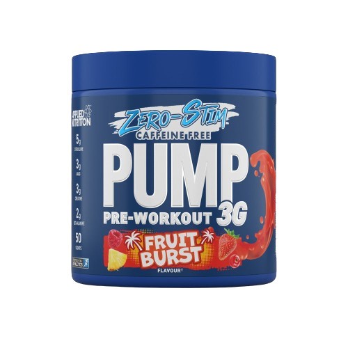 Applied Nutrition Pump 3G Pre-Workout (Zero Stimulant) Fruit Burst 375g