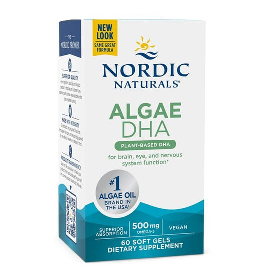 Nordic Naturals Algae DHA 500mg 60 softgels