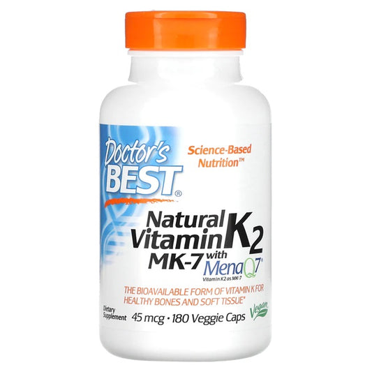 Doctor's Best Natural Vitamin K2 MK7 with MenaQ7 45mcg 180 vcaps