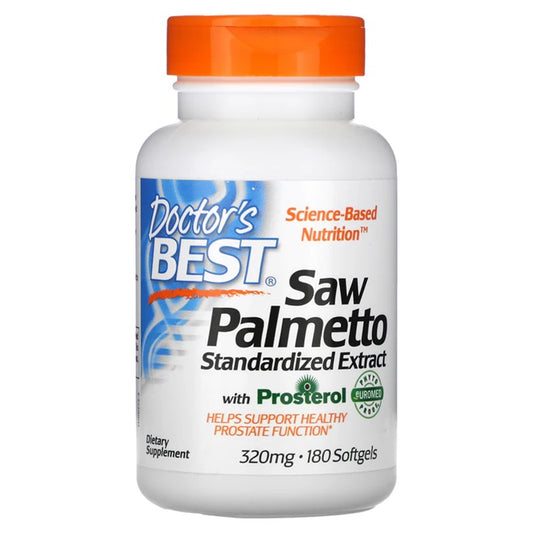 Doctor's Best Saw Palmetto Standardized Extract with Prosterol 320mg 180 softgels