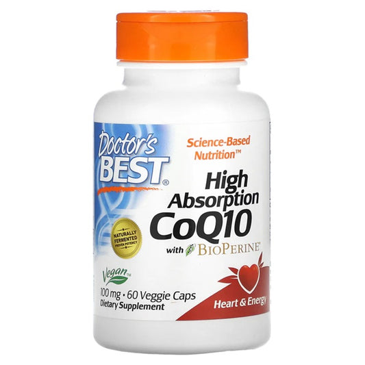 Doctor's Best High Absorption CoQ10 with BioPerine 100mg 60 vcaps