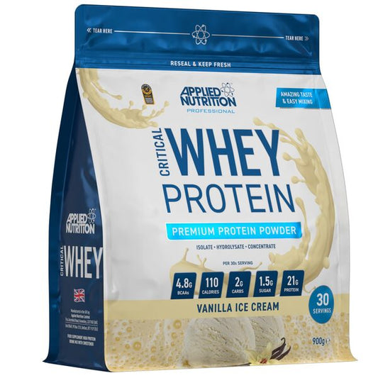 Applied Nutrition Critical Whey Vanilla Ice Cream 900g