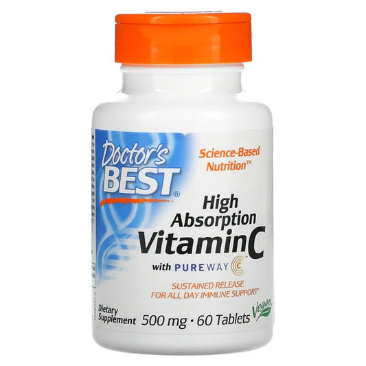 Doctor's Best High Absorption Vitamin C with PureWay-C 500mg 60 tablets