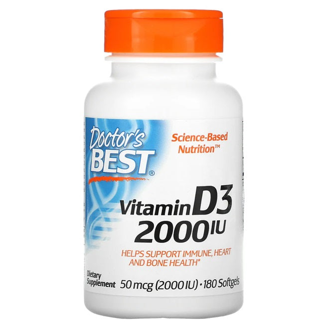 Doctor's Best Vitamin D3 2000 IU 180 softgels