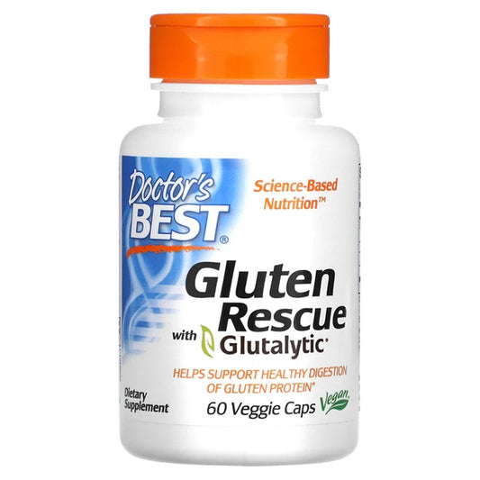 Doctor's Best Gluten Rescue with Glutalytic 60 vcaps