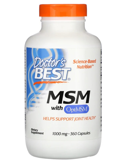 Doctor's Best MSM with OptiMSM 1000mg 360 caps