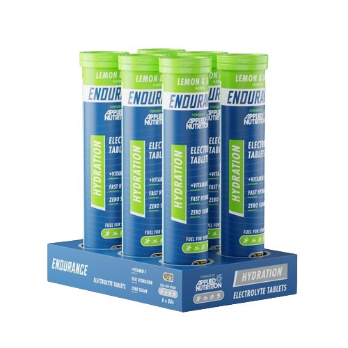 Applied Nutrition Endurance Hydration Electrolyte Effervescent Tablets Lemon & Lime 6 x 20 tabs