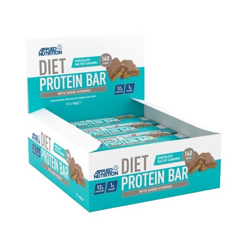 Applied Nutrition Diet Protein Bar Chocolate Salted Caramel 12 x 45g