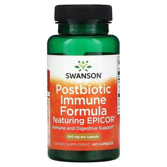 Swanson Postbiotic Immune Formula featuring EPICOR 60 caps
