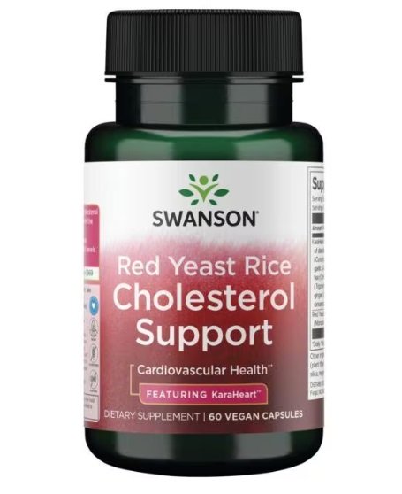 Swanson Red Yeast Rice Cholesterol Support 60 vcaps