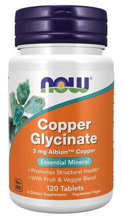 NOW Foods Copper Glycinate 120 tabs