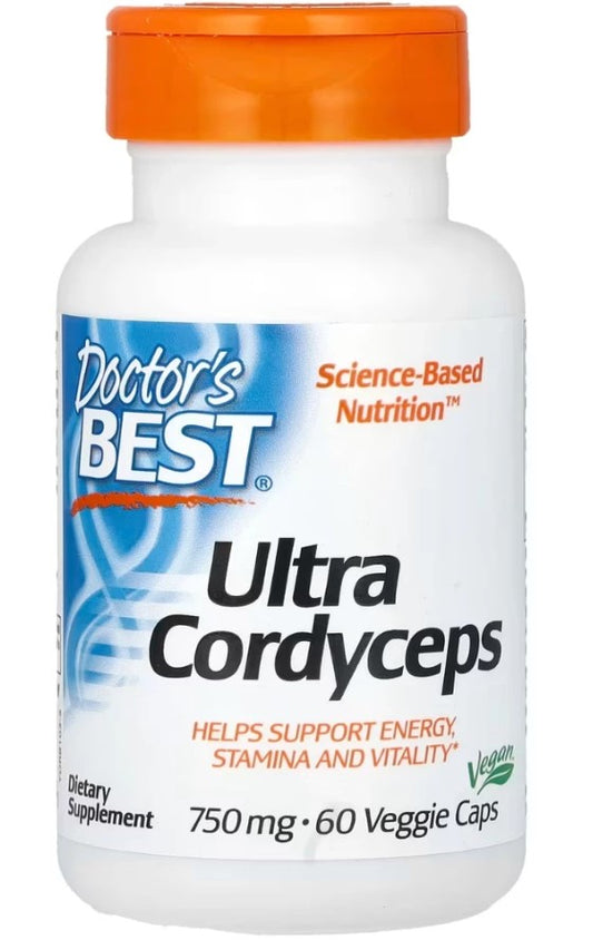 Doctor's Best Ultra Cordyceps 750mg 60 vcaps
