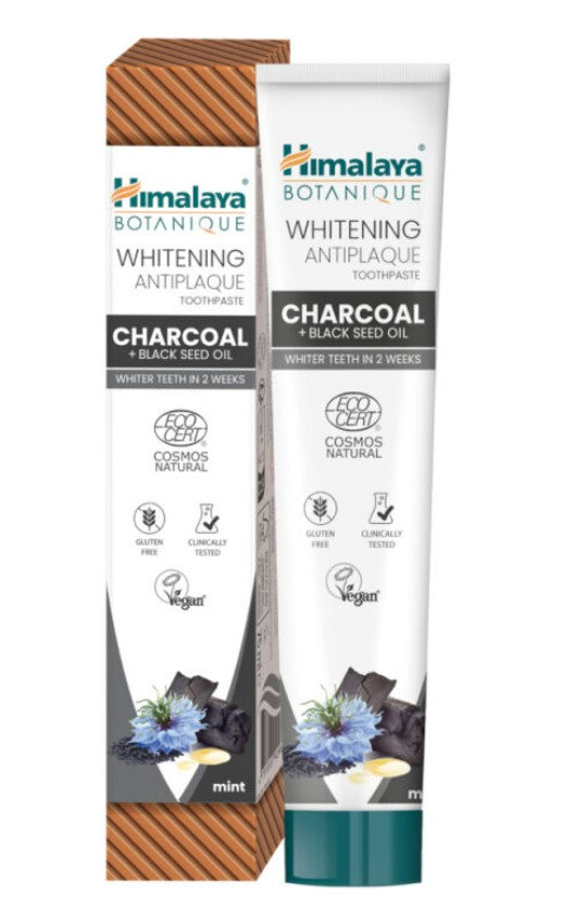 Himalaya Whitening Antiplaque Toothpaste Charcoal + Black Seed Oil Mint 75ml