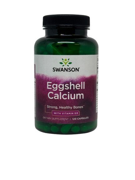 Swanson Eggshell Calcium with Vitamin D-3 120 caps