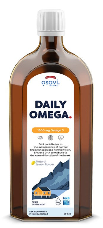 Osavi Daily Omega 1600mg Omega 3 (Natural Lemon) 500 ml