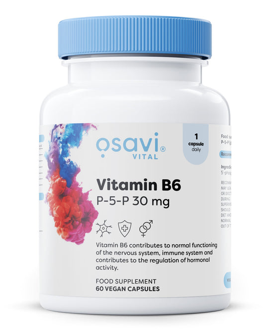 Osavi Vitamin B6 P-5-P 30mg 60 vegan caps