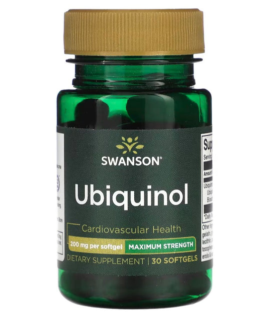 Swanson Ubiquinol 200mg 30 softgels