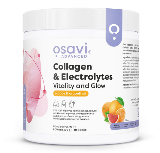Osavi Collagen Electrolytes Vitality and Glow Orange & Grapefruit 300g