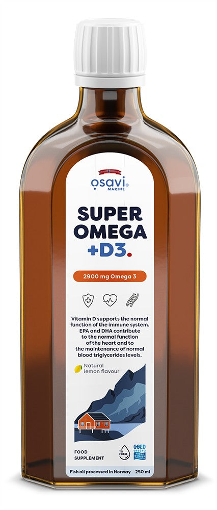 Osavi Super Omega + D3 2900mg Omega 3 (Lemon) 250 ml