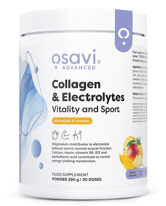 Osavi Collagen Electrolytes Vitality and Sport Pineapple & Mango 390g