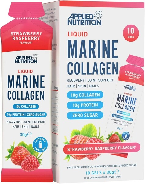 Applied Nutrition Liquid Marine Collagen Strawberry Raspberry 10 x 30g