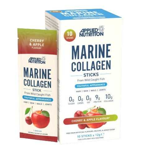 Applied Nutrition Marine Collagen Sticks Cherry & Apple 10 x 12g