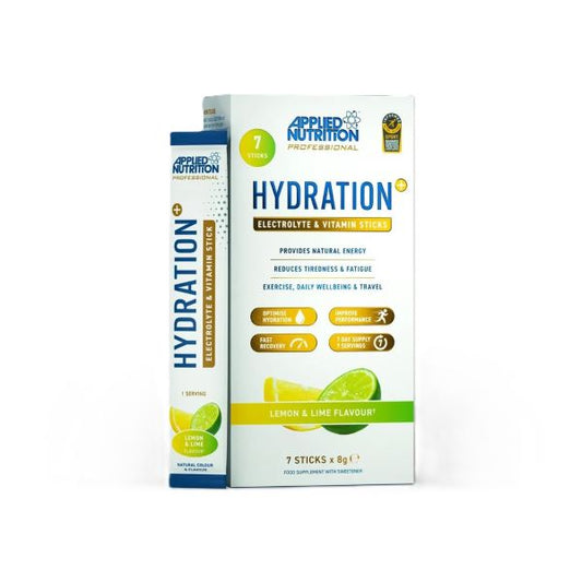 Applied Nutrition Hydration + Electrolyte & Vitamin Powder Stick Packs Lemon & Lime 7 x 8g