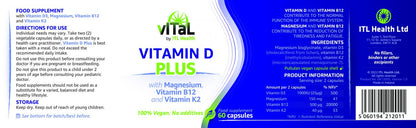 ITL Health Vitamin D Plus 60's