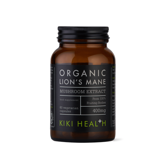 Kiki Health Organic Lion's Mane Mushroom Extract Capsules 60's