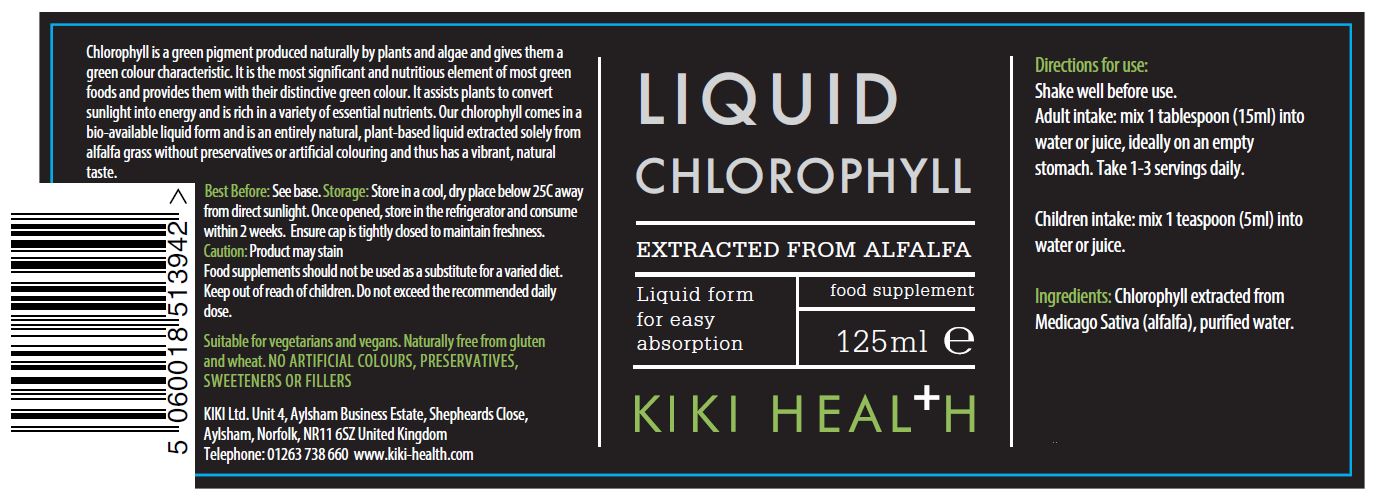 Kiki Health Liquid Chlorophyll 125ml