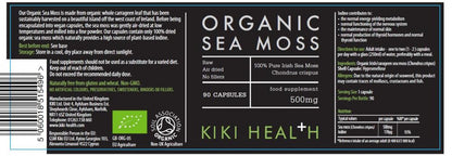 Kiki Health Irish Sea Moss, Organic 90's