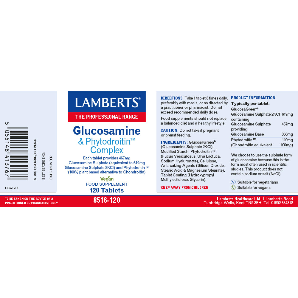 Lamberts Glucosamine & Phytodroitin Complex 120's