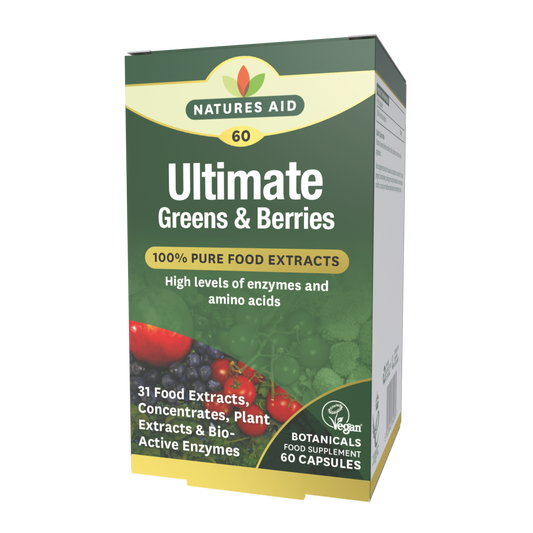 Natures Aid Ultimate Greens & Berries (100% Pure Food Extracts) 60's