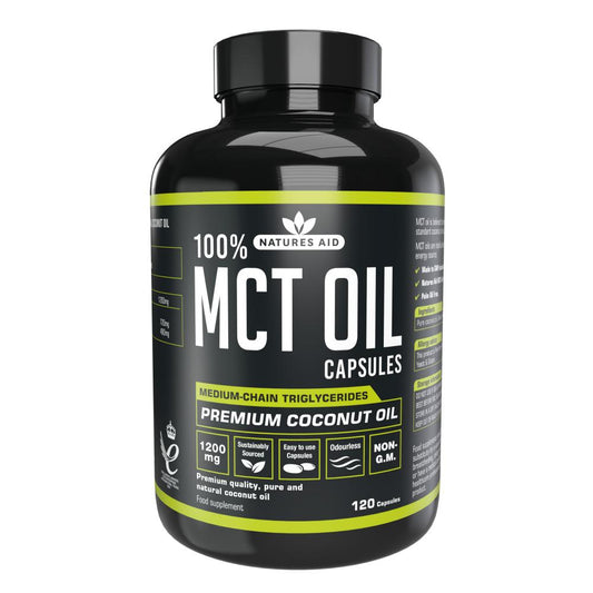 Natures Aid 100% MCT Oil Capsules 120's