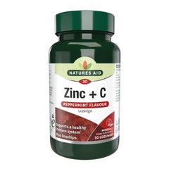 Natures Aid Zinc + C (Peppermint Flavour) Lozenge  30's