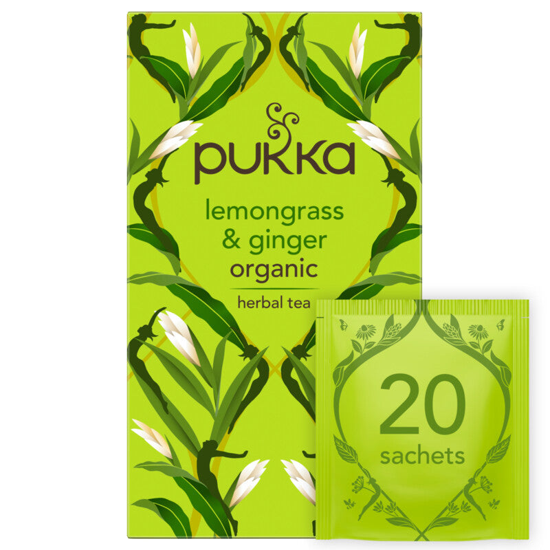 Pukka Herbs Lemongrass & Ginger Organic Herbal Tea x 20 Sachets