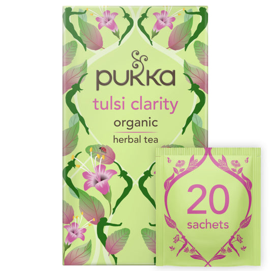 Pukka Herbs Tulsi Clarity Organic Herbal Tea x 20 Sachets