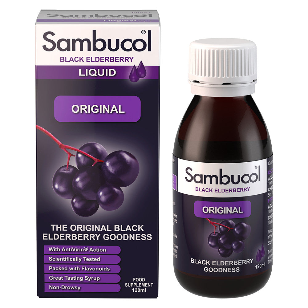 Sambucol Original Liquid Black Elderberry Goodness 120ml