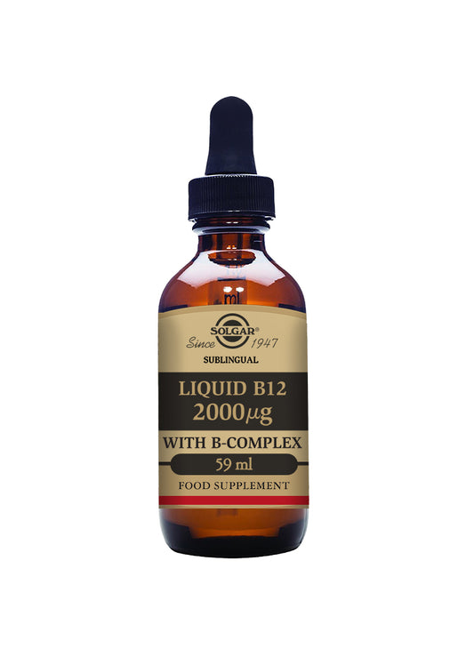 Solgar Liquid B12 2000ug with B Complex (Sublingual) 59ml