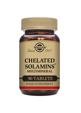 Solgar Chelated Solamins Multimineral Formula with Iron & Zinc (90 Tablets)
