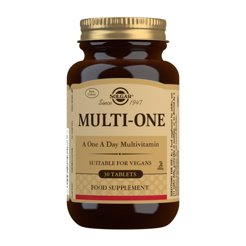 Solgar Multi-One Once-A-Day Multivitamin & Mineral Formula (30 Vegan Tablets)