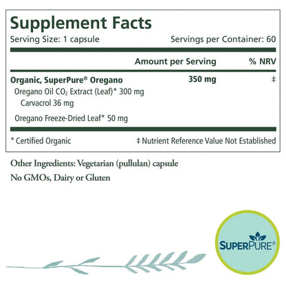 Pure Synergy SuperPure Oregano 60's