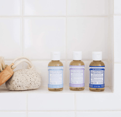 Dr Bronner's Magic Soaps 18-in-1 Hemp Lavender Pure-Castile Liquid Soap 60ml - Approved Vitamins